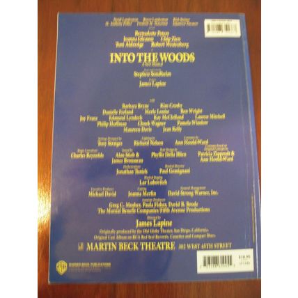 Into the Woods (Vocal Selections): Piano/Vocal by Sondheim (Trade Paperback)