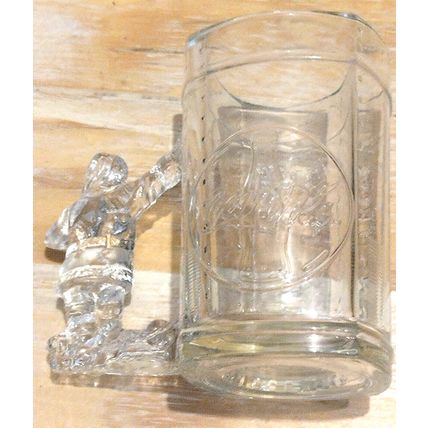 Vintage 1997 Coca Cola Santa Coke Machine 20 Oz Heavy Solid Glass Drinking Mug