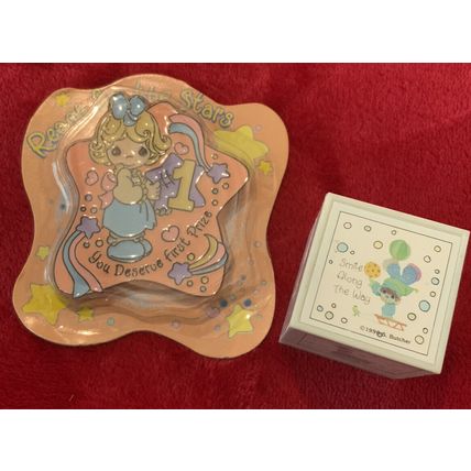 A Very Cute Lot Of 2 Vintage Precious Moments 90’s Ink Stamps