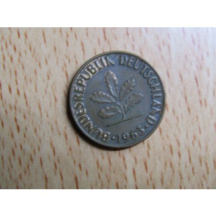 1963g 2 Pfennig Germany Coin