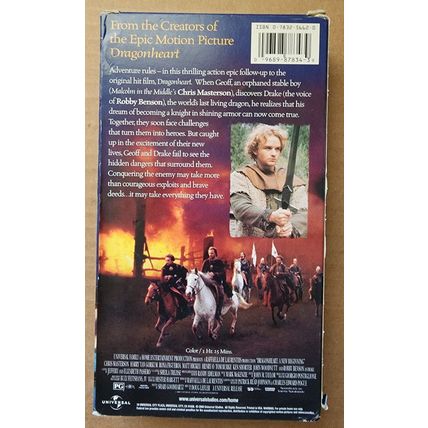 Dragonheart: A New Beginning (VHS, 2001, Slipsleeve)