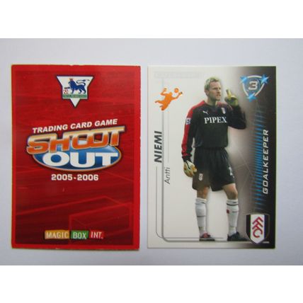 Antti Niemi - Fulham - Shoot Out 2005 2006 Magic Box Football Card (EF1)