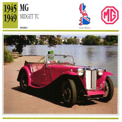Collectors Club card. Classic Cars. MG Midget TC