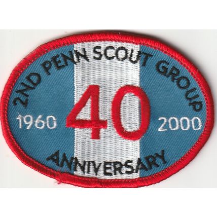 Scout Badge UK - 2nd Penn 40 Years 1960-2000 (A1)
