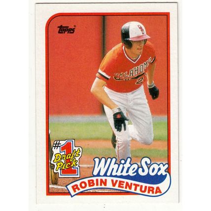 1989 Topps Robin Ventura rookie RC baseball card #764 – White Sox