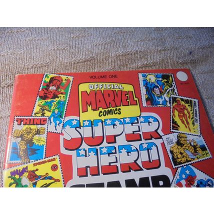 1976 OFFICIAL MARVEL COMICS SUPER HERO STAMP ALBUM BOOK!! VF/NM! $45.00 Shipped!