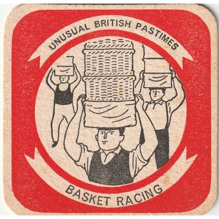 BEER MAT - COURAGE BARCLAY & SIMMONDS - BASKET RACING - (Cat No 007) - (1961)