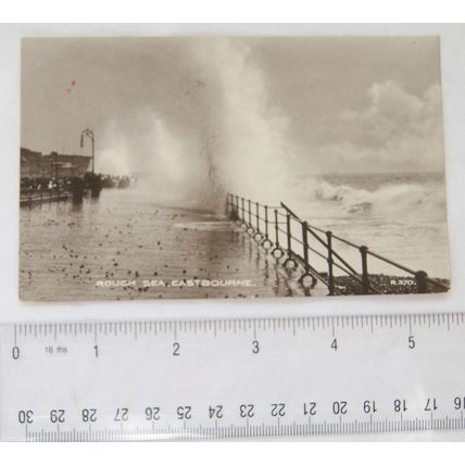 1917 postcard Rough Sea Eastbourne