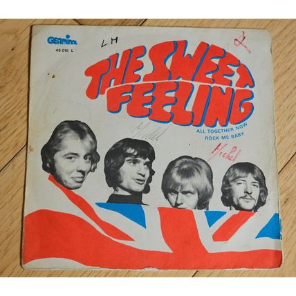 The Sweet Feeling - All together now, Rock me baby, Germinal 45 015 L vinyl 1970
