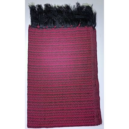 Elegant-Ultra-Soft-Lightweight **BLACK-PINK** Traditional Rebozo Shawl Mexico