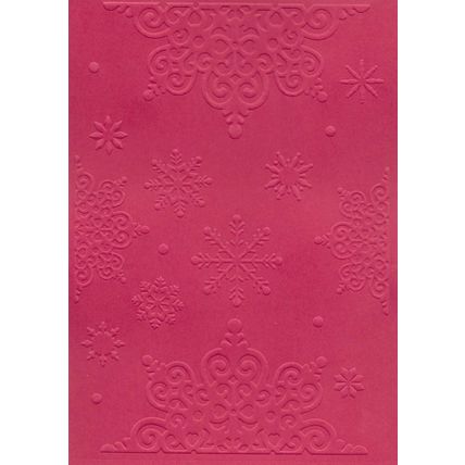 A6 Embossed Card. 10 Sheets. Snowflakes. Cardmaking Scrapbooking Crafts