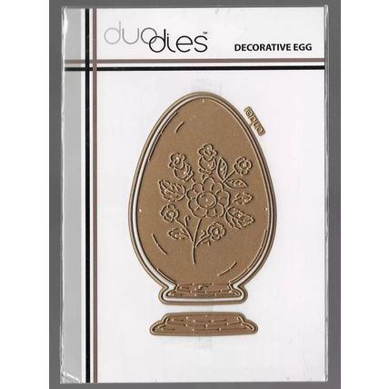 Duo Dies. Decorative Egg Die. Die Cutting Cardmaking Scrapbooking Crafts