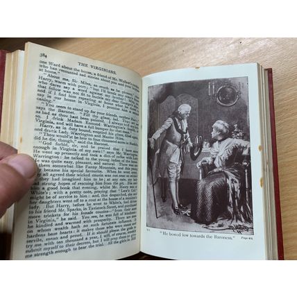 c1910s W M THACKERAY "THE VIRGINIANS" FICTION ILLUSTRATED ANTIQUE BOOK (P3)