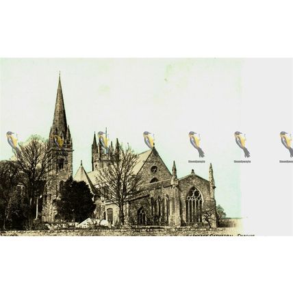 Llandaff Cathedral, Cardiff, Wales, Postcard, 1900s