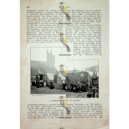 Work Among Van Dwellers, 6 Page Victorian Book Article, 1890s