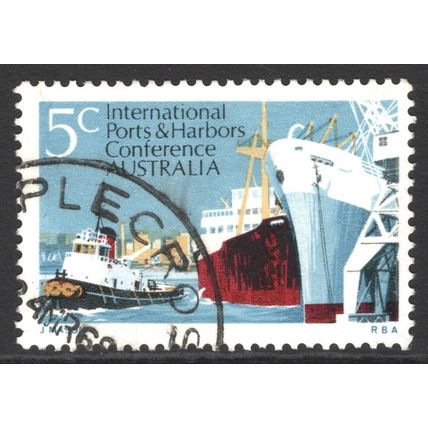 AUSTRALIA 1969: INTERNATIONAL PORTS & HARBOURS CONFERENCE - 5c USED (G2)