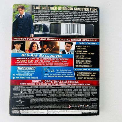 Public Enemies Blu-ray Disc Johnny Depp, Christian Bale