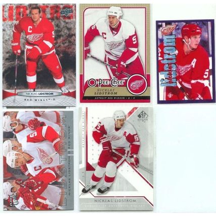 Nicklas Lidstrom 19x card lot incl Inserts