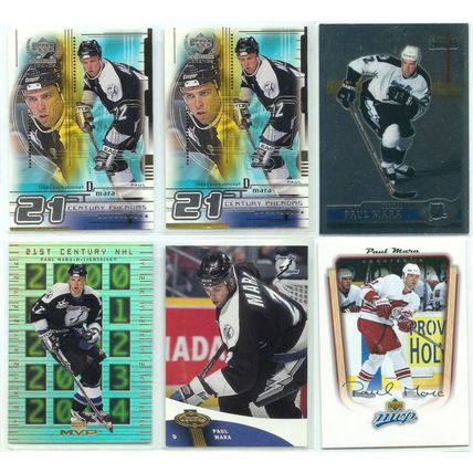 Paul Mara 6x card lot incl Insert