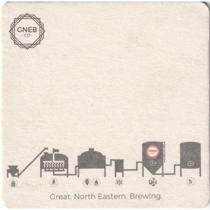 BEER MAT - GREAT NORTHERN BREWING CO - GNEB - (Cat 001) - (2017)