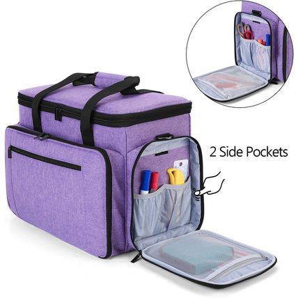 LUXJA Sewing Machine Case with Removable Padding Pad, Travel Case for Sewing Mac