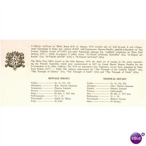 Malta Pres Pack 1979 - Flemish Tapestries