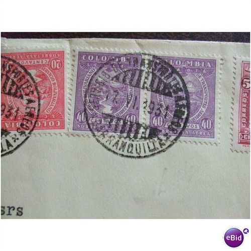 Colombia 1931 SCADTA Air Mail First Flight Cachet NY