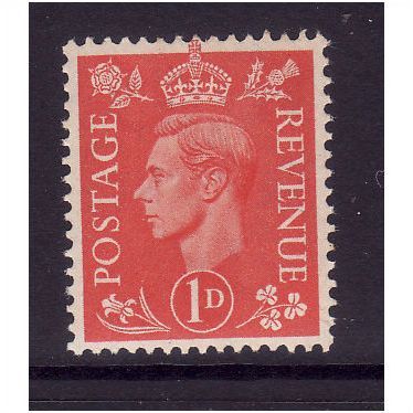 GREAT BRITAIN 1941 GEORGE VI 1d PALE SCARLET SG486 U/M MINT #2
