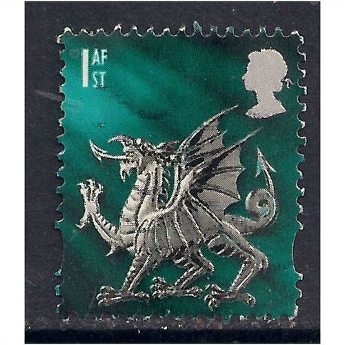 Wales GB 1999 - 02 QE2 1st Class definitive used SG W84.(B118 )