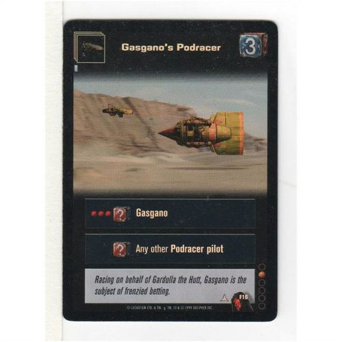 CCG - STAR WARS -: YOUNG JEDI: MENACE OF DARTH MAUL - GASGANO'S PODRACER FOIL