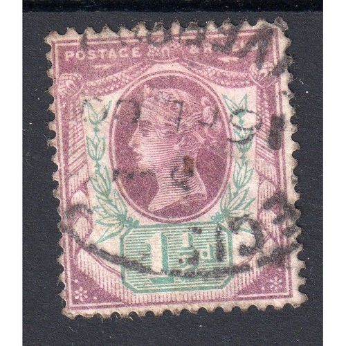 1887-92 Sg198 1 1/2d PURPLE/GREEN BDO21