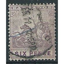 Barbados 1910 SG168 6d Dull & Bright Purple Fine Used