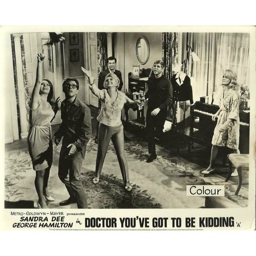 DOCTOR YOU'VE GOT TO BE KIDDING Sandra Dee, George Hamilton F-O-H Stills Set (8)