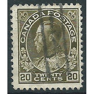 Canada 1911 SG213 20c Olive Good/Fine Used ....