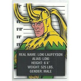 AVENGERS SILVER AGE ' CLASSIC VILLAINS ' card # CV1 LOKI (2015)