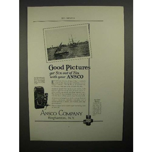 1923 Ansco No. 1 A Speedex Camera Ad