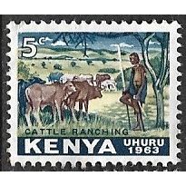 KENYA 1963 SG 1 - fine used (o) - ANIMAL
