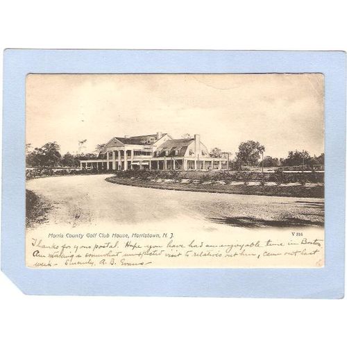 New Jersey Morristown Morris County Golf Club House~2140