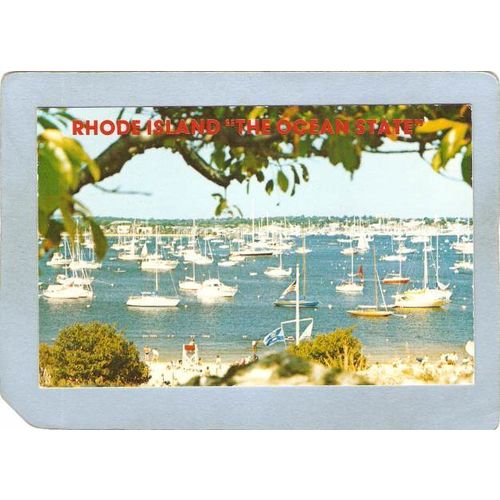 Rhode Island Newport Postcard Newport Harbor From Fort Adams state Park~1377