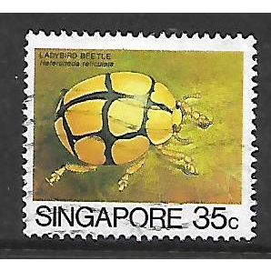 SINGAPORE 1985 INSECTS 35c LADYBIRD SG 496 FINE USED#