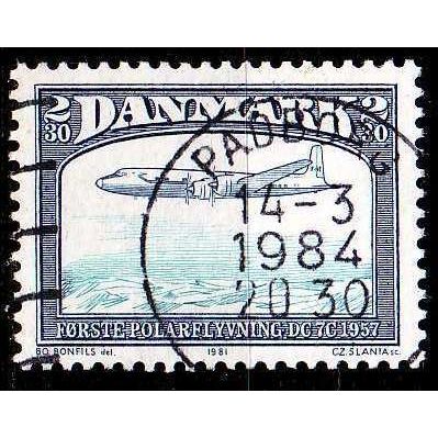 DÄNEMARK DANMARK [1981] MiNr 0743 ( O/used ) Flugzeug