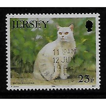 JERSEY 1994 CATS 23p BRITISH SHORT HAIR SG 651 FINE USED
