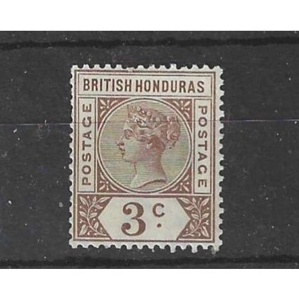 BR HONDURAS 1891 3C BROWN MM