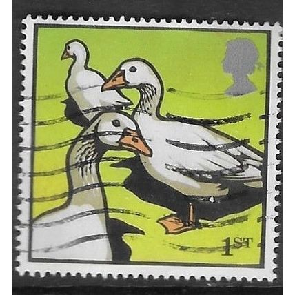 2005 Farmyard animals - Embden Geese - used