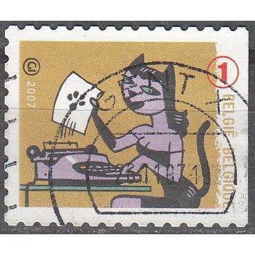 Belgique 2007 Michel 3766BDR O Cote (2008) 1.70 € Machine à écrire Olivetti
