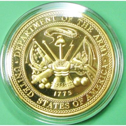 US Army, 18th Airborne Corps. Challenge Coin. 1.50". 67b.