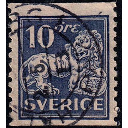 Sverige Sweden 1925 Lion 10ore Used Stamp