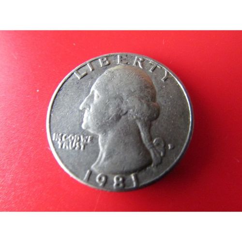 1981 UNITED STATES QUARTER DOLLAR - COIN - 2 FREE POST. AAY