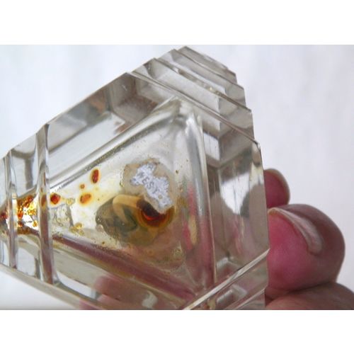 HEAVY CRYSTAL PERFUME BOTTLE