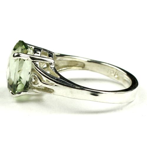Green Amethyst (Prasiolite), 925 Sterling Silver Ring, SR139
